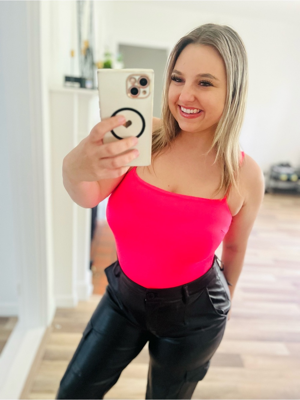 Princess Polly Neon Pink Bodysuit